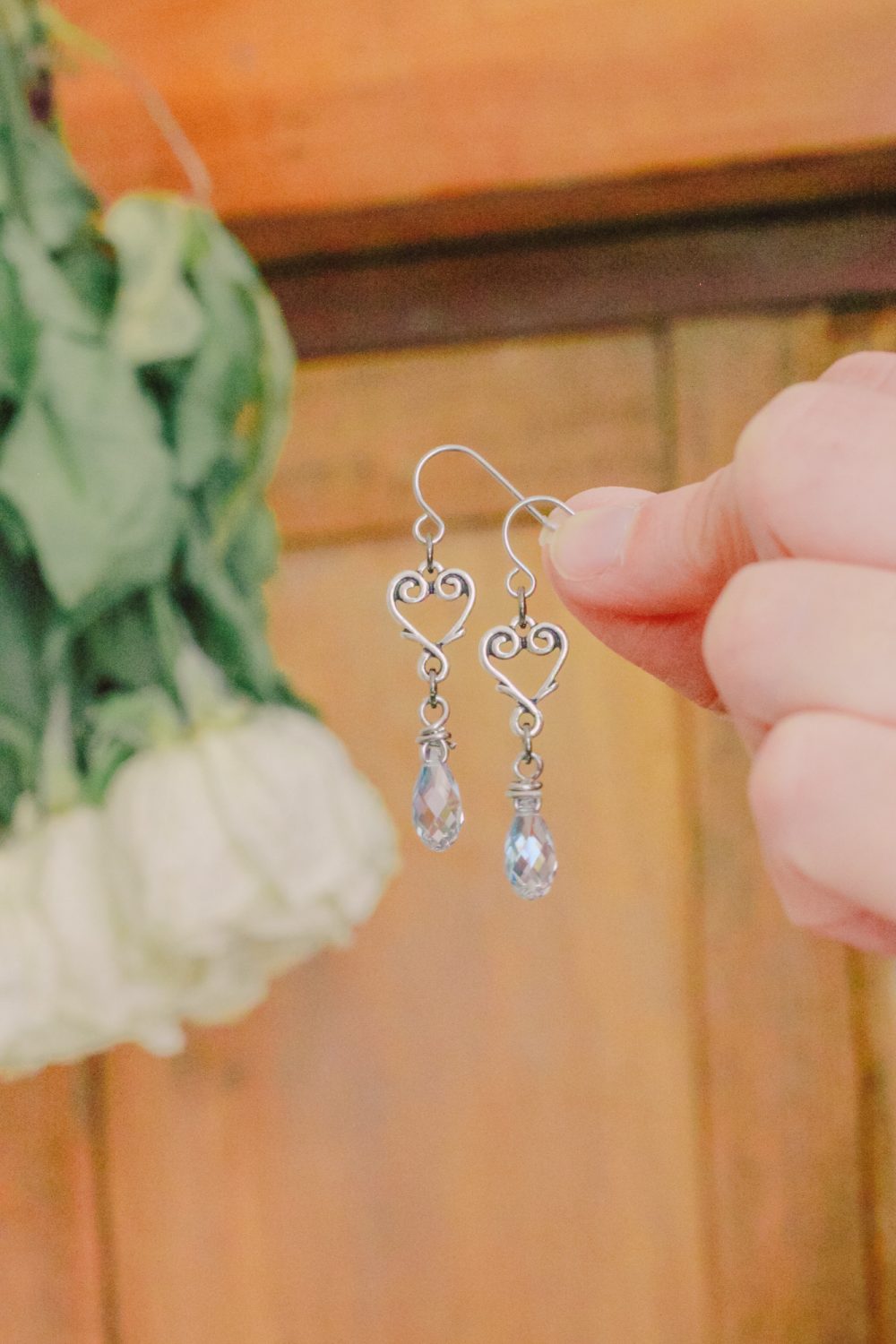 Subtle, elegant, and endlessly dazzling, these light crystal blue earrings make a versatile staple in your everyday wardrobe. #crystalearrings #heartcrystalearrings #handmadewithlove #fbloggers #dangleanddropearrings #dropearrings