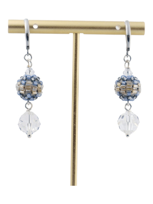 Clear-Crystal-Drop-Earrings---Kaleidoscopes-And-Polka-Dots