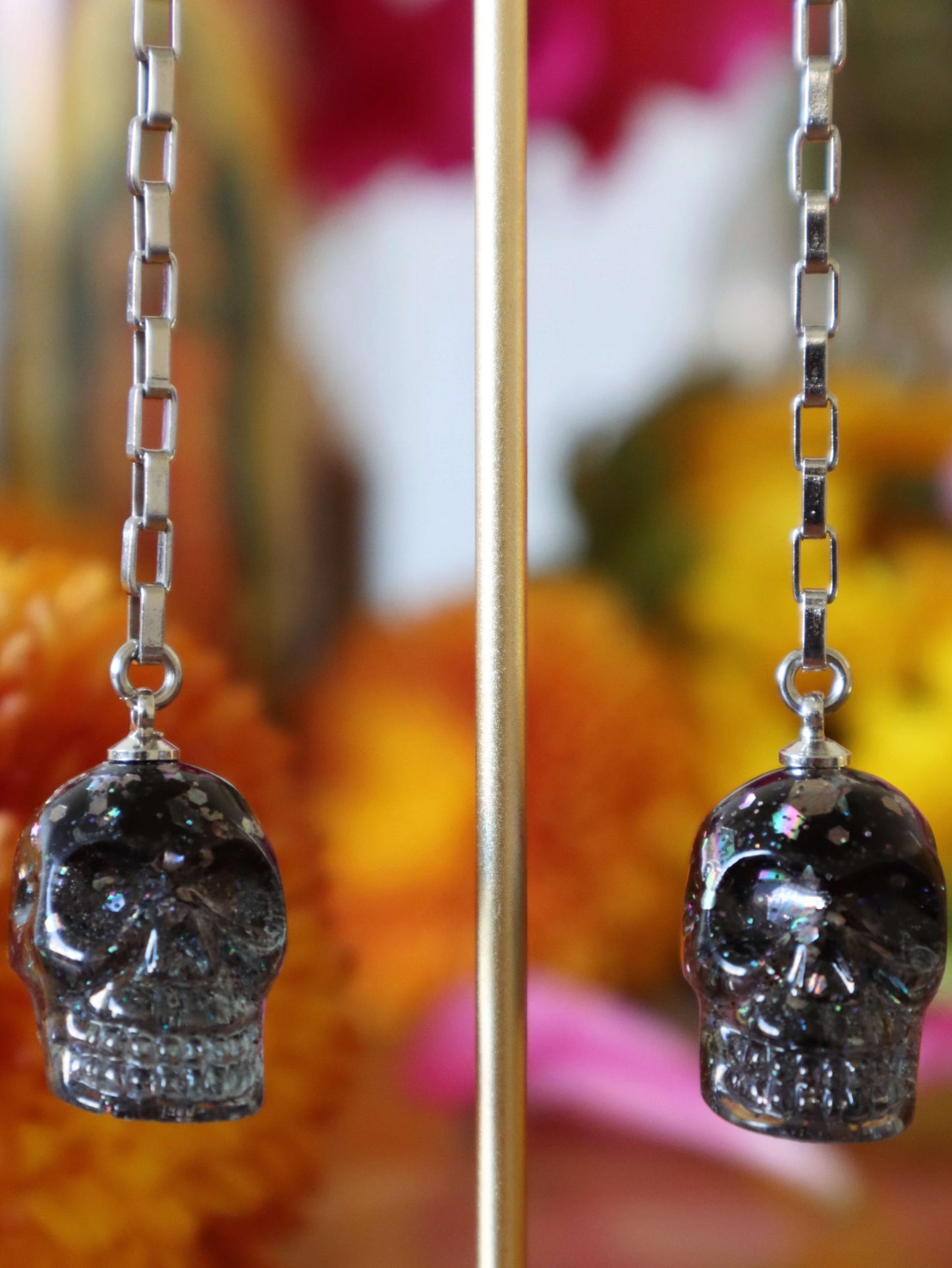dangle-chrome-glitter-skull-earrings-by-kaleidoscopes-and-polka-dots