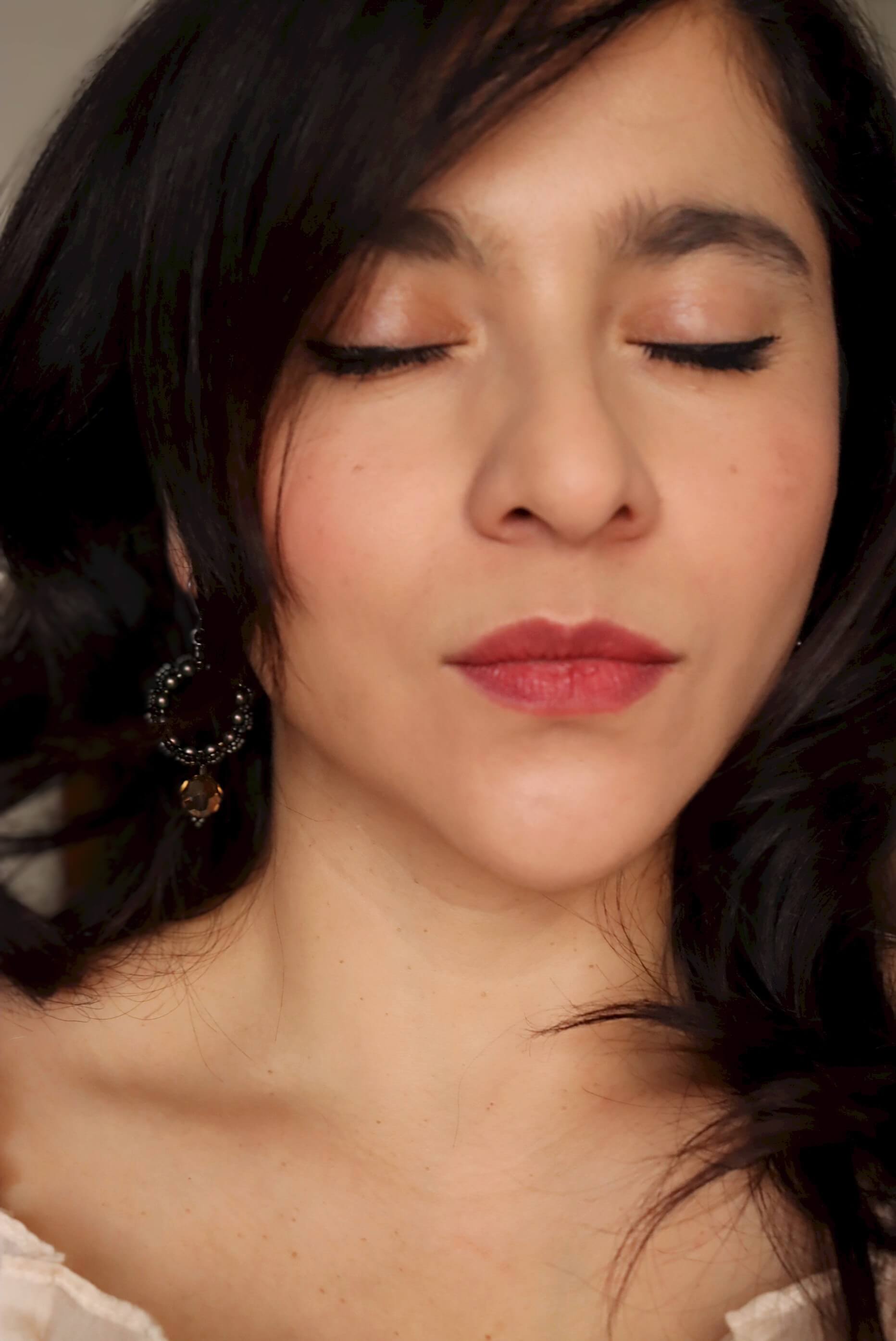 Crystal Drop Hoop Earrings - Kaleidoscopes And Polka Dots