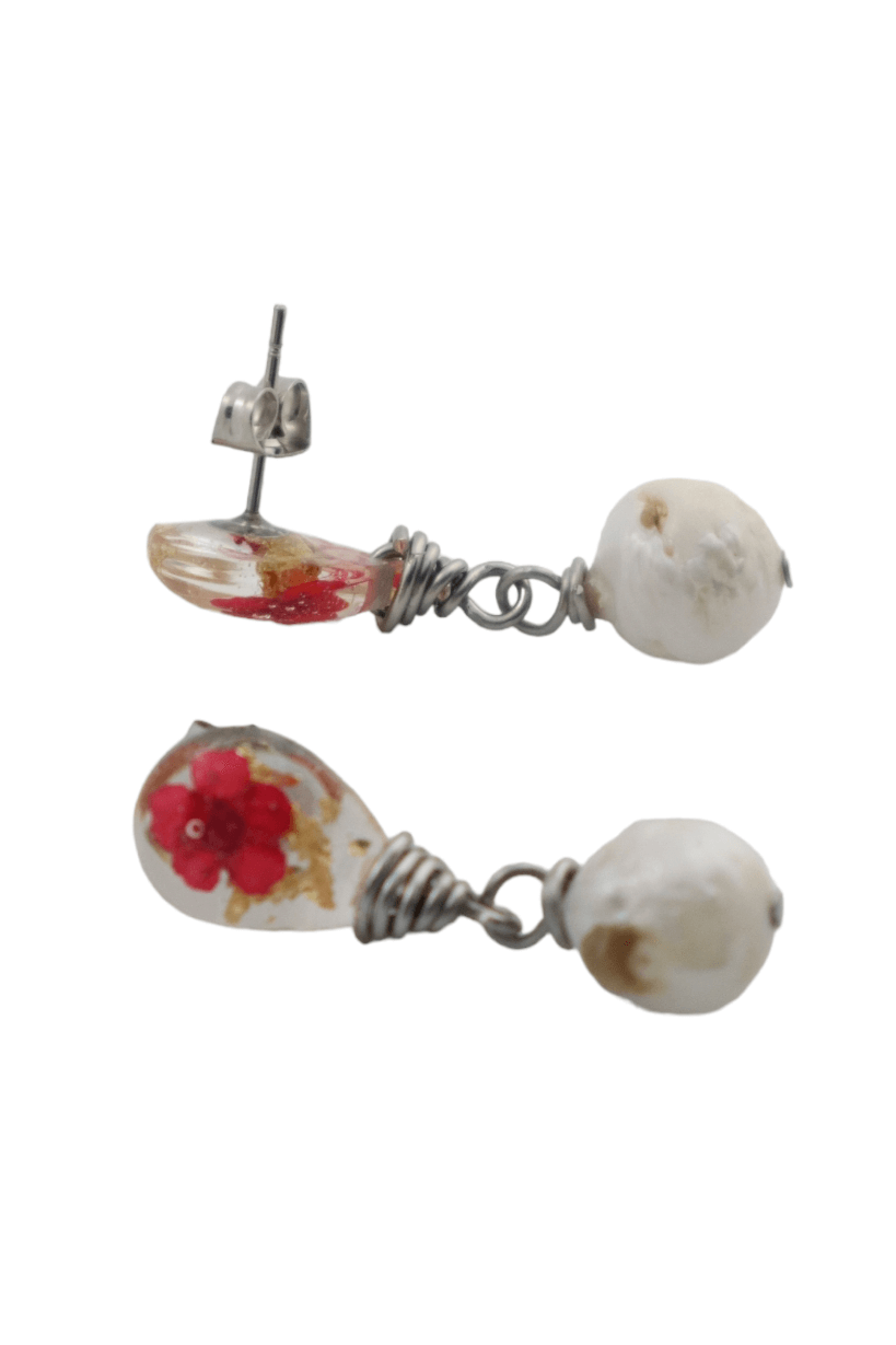 Romantic-jewelry---wedding-earrings---flower-jewelry---Kaleidoscopes-And-Polka-Dots