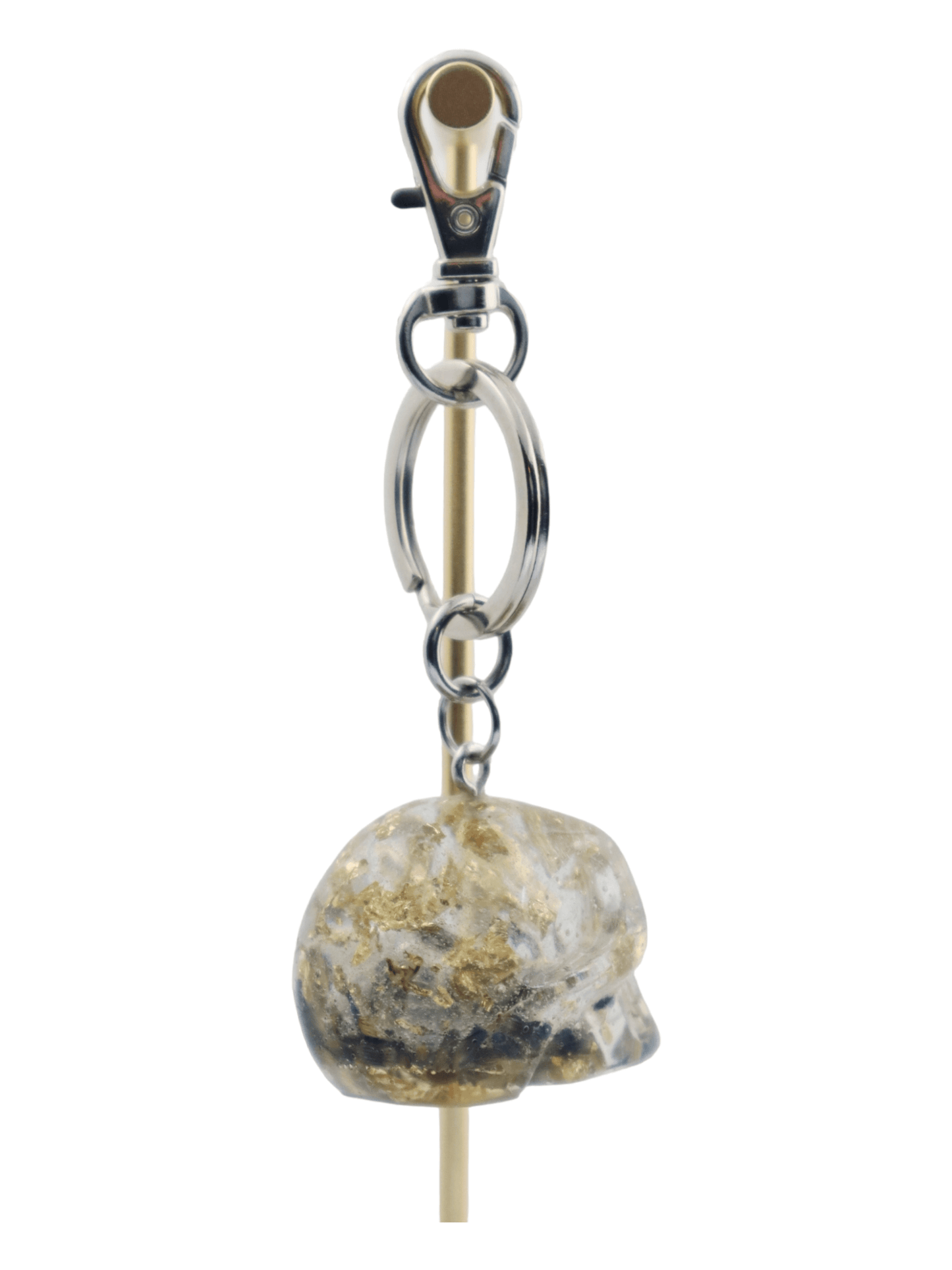 Skull-Keychains---Gold-&-Lavender-Glittery-Skull-Keychain---BACK---Kaleidoscopes-And-Polka-Dots