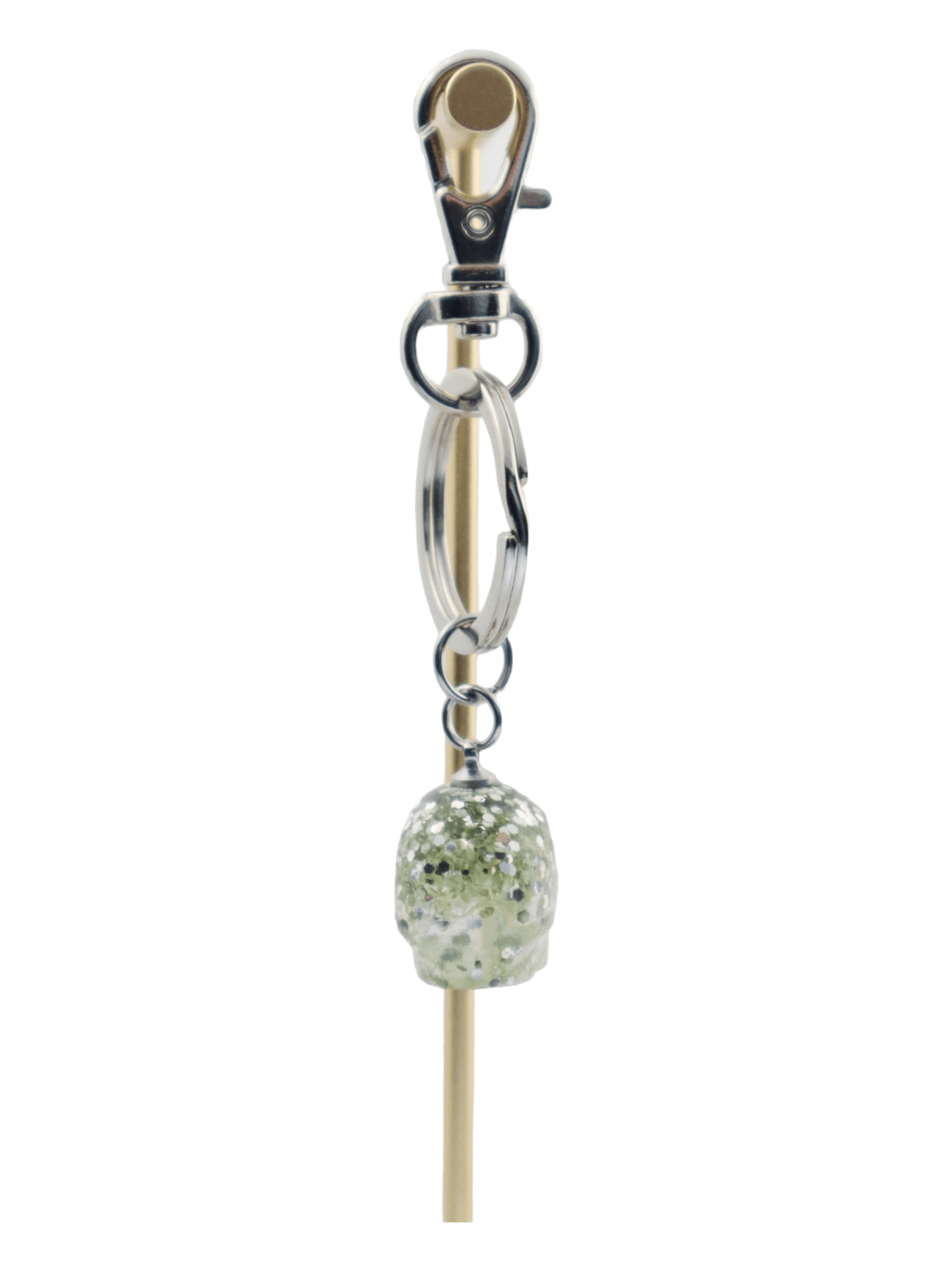 Skull-Charm---Silver-Small-Glittery-Halloween-Skull-Keychain---BACK---Kaleidoscopes-And-Polka-Dots