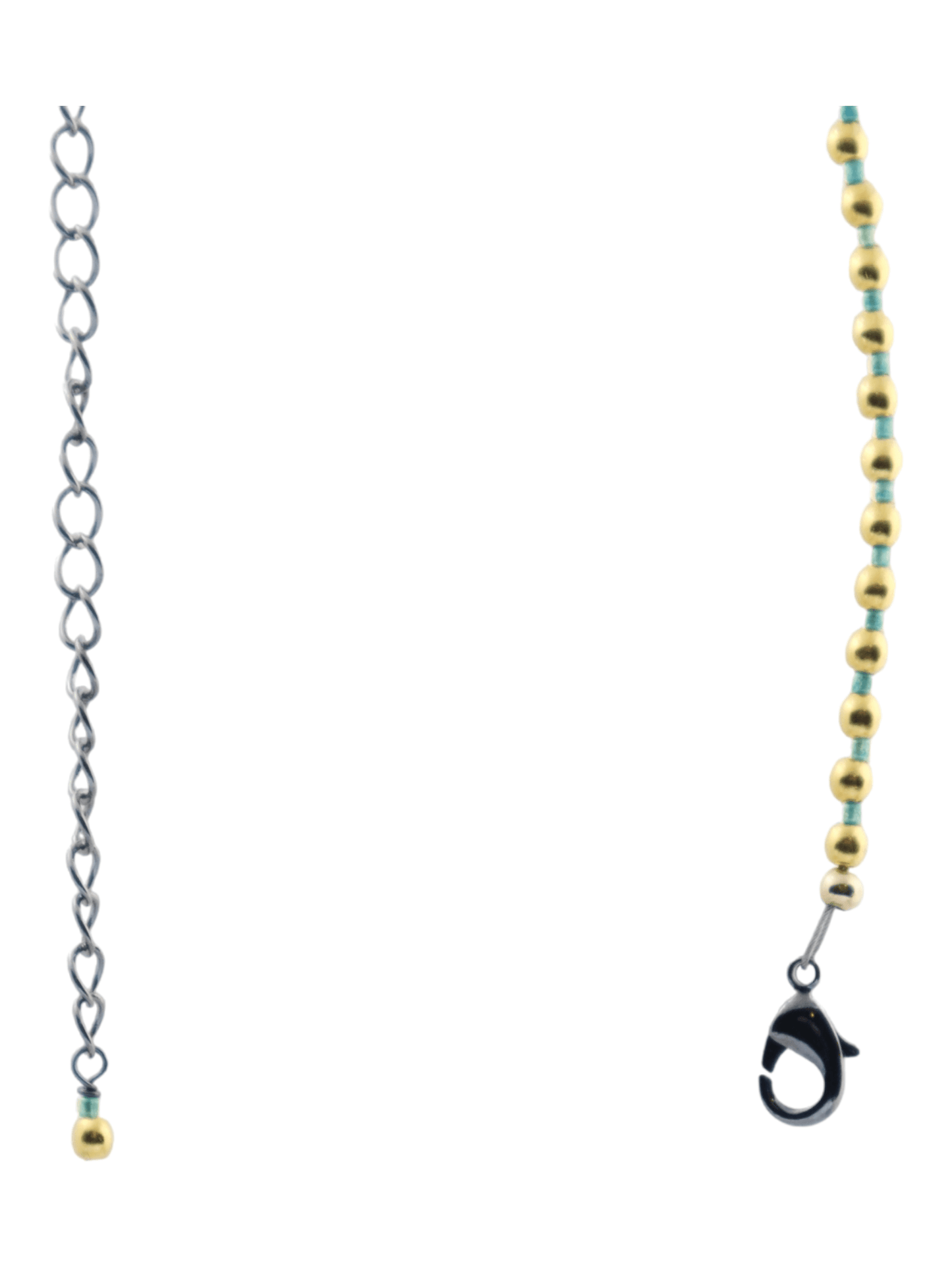 Chocker necklace extension for Gold Beaded Necklace by Kaleidoscopes And Polka Dots