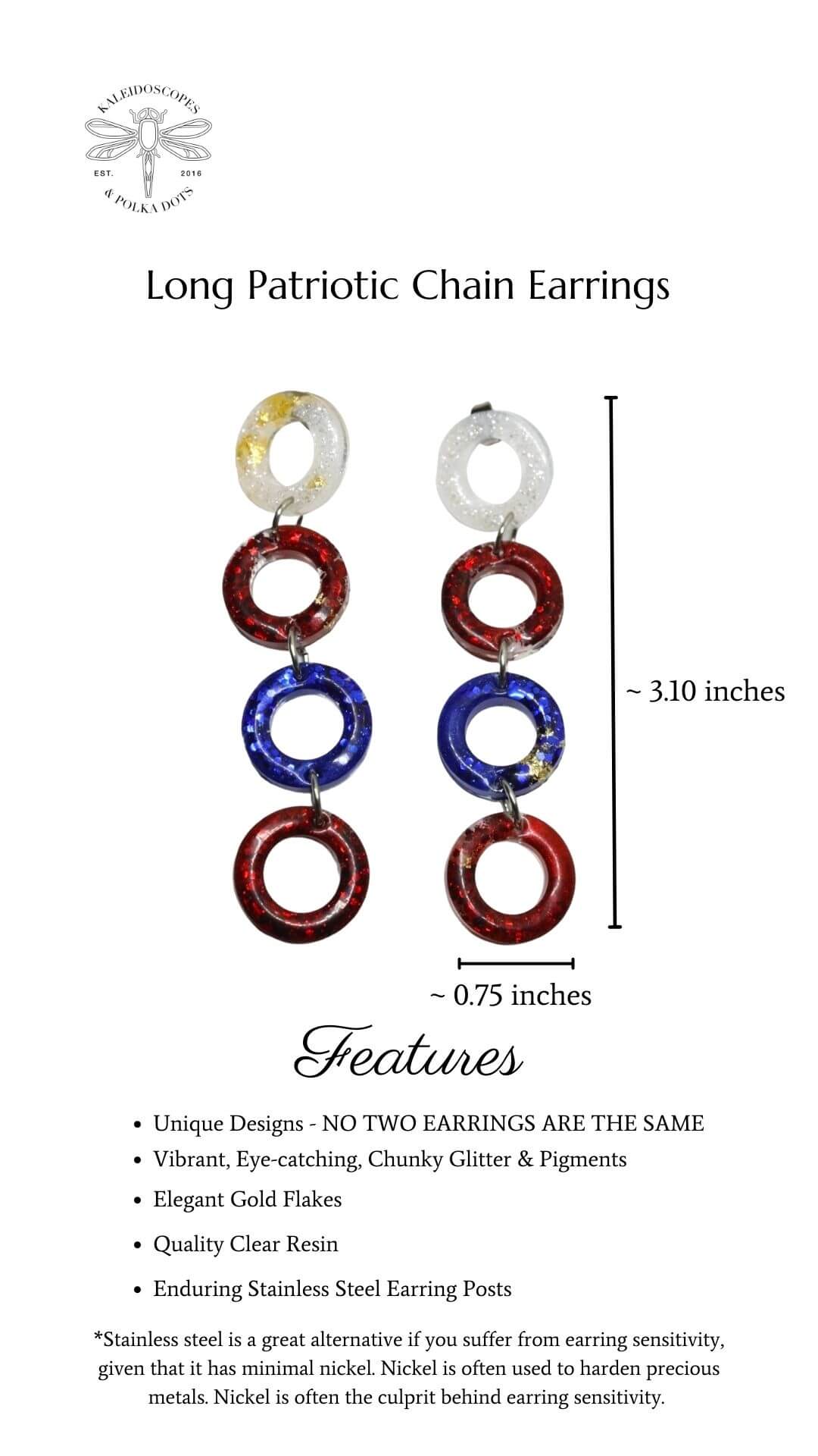 long-patriotic-chain-earrings---long-earrings---red-white-and-blue-earrings---kaleidoscopes-and-polka-dots