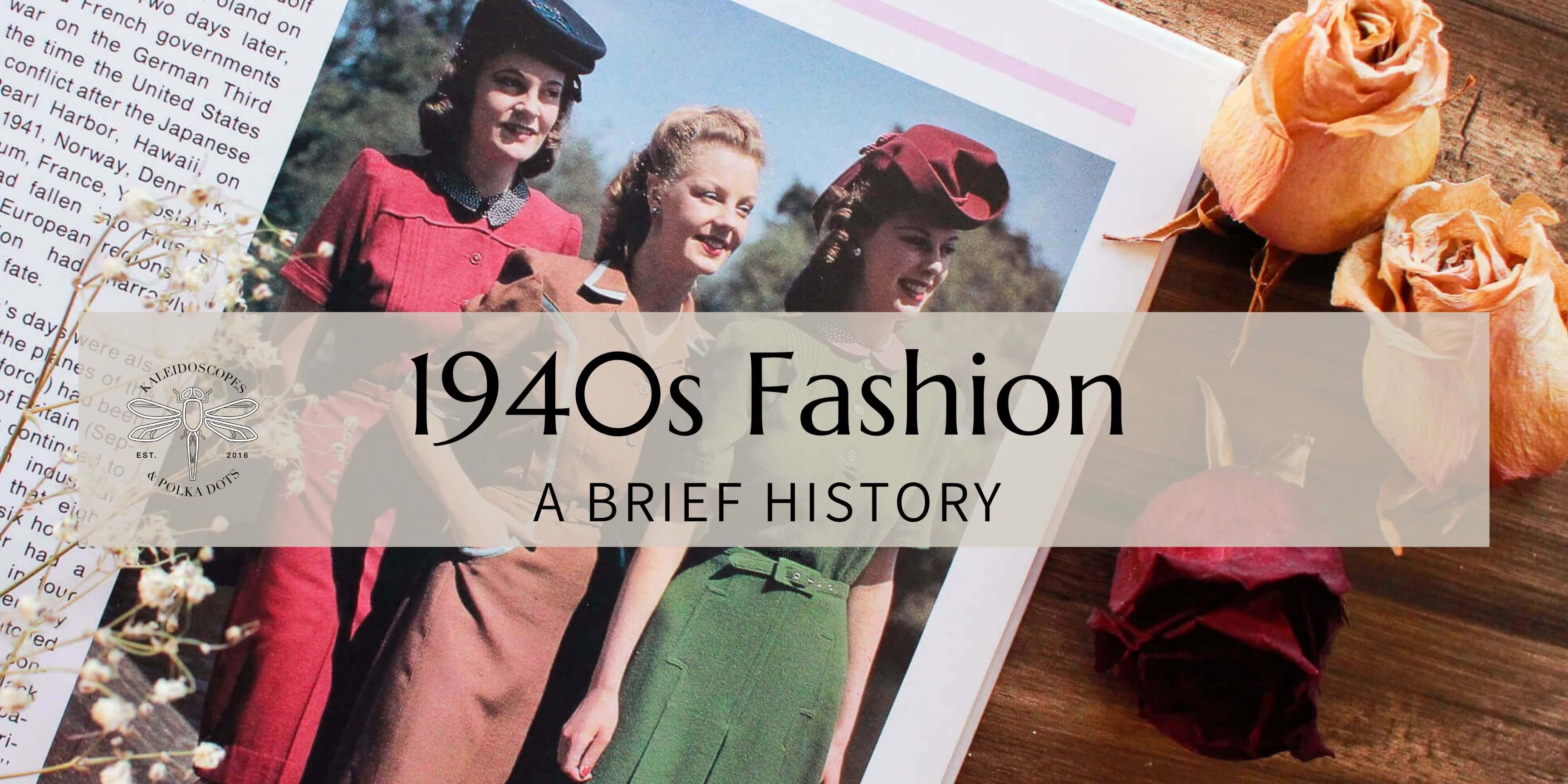Vintage 1940s dresses - Styles, History Timeline - Vintage Blog