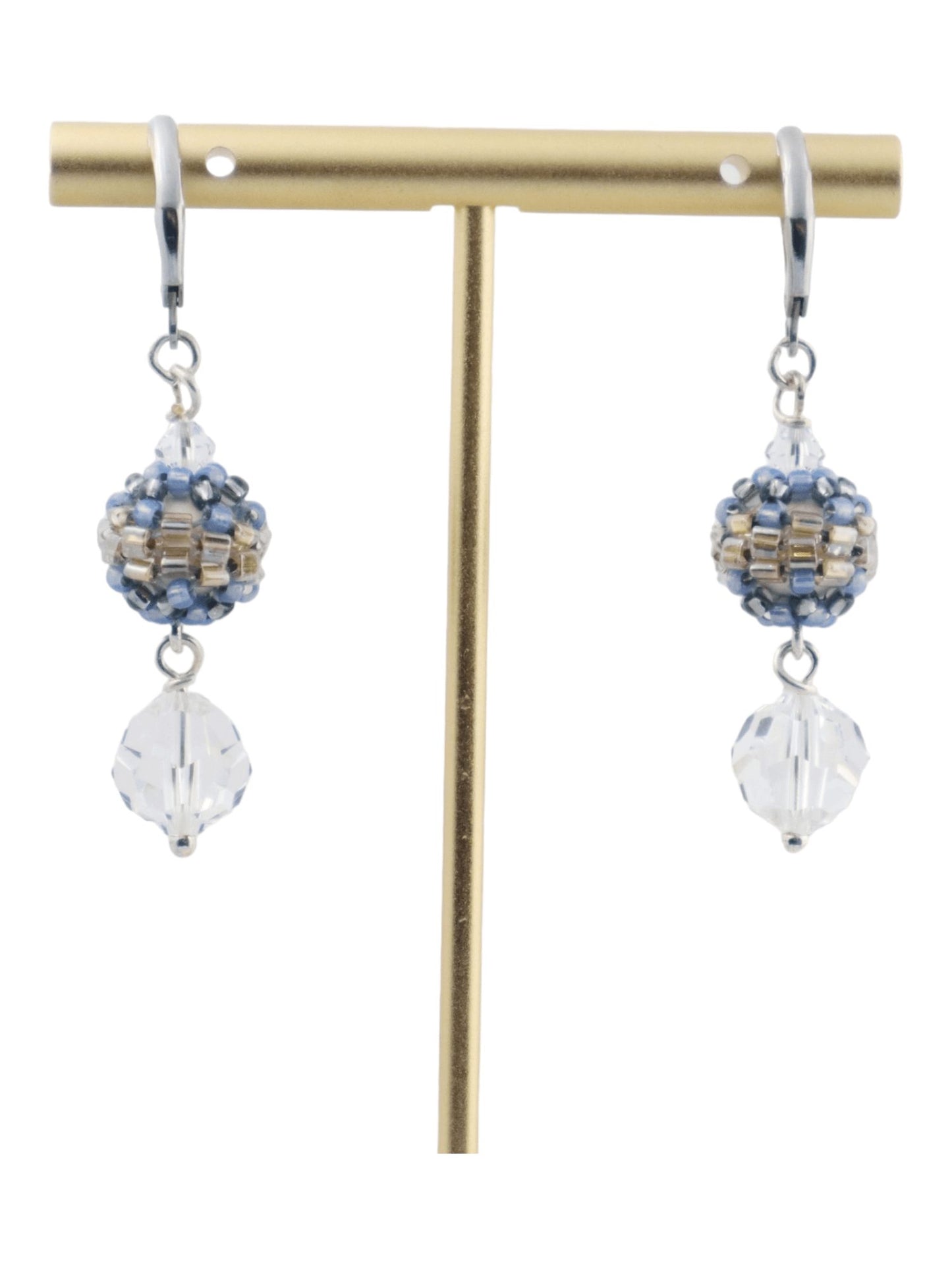Clear-Crystal-Drop-Earrings---Kaleidoscopes-And-Polka-Dots
