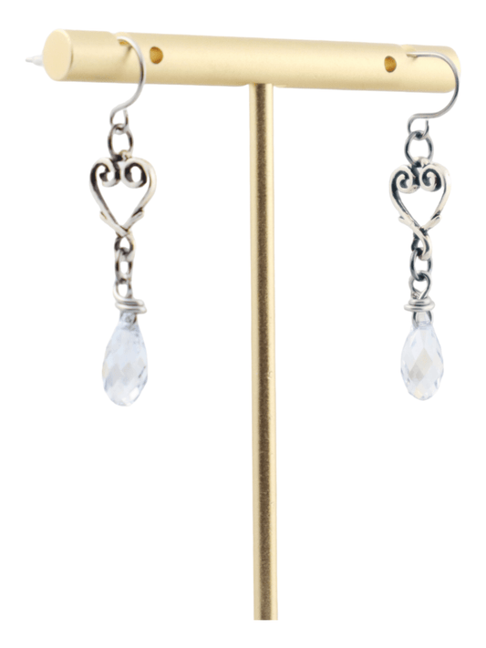 Elegant-Crystal-Heart-Drop-Earrings---Swarovski-Crystal-Drops---SIDE---Kaleidoscopes-And-Polka-Dots