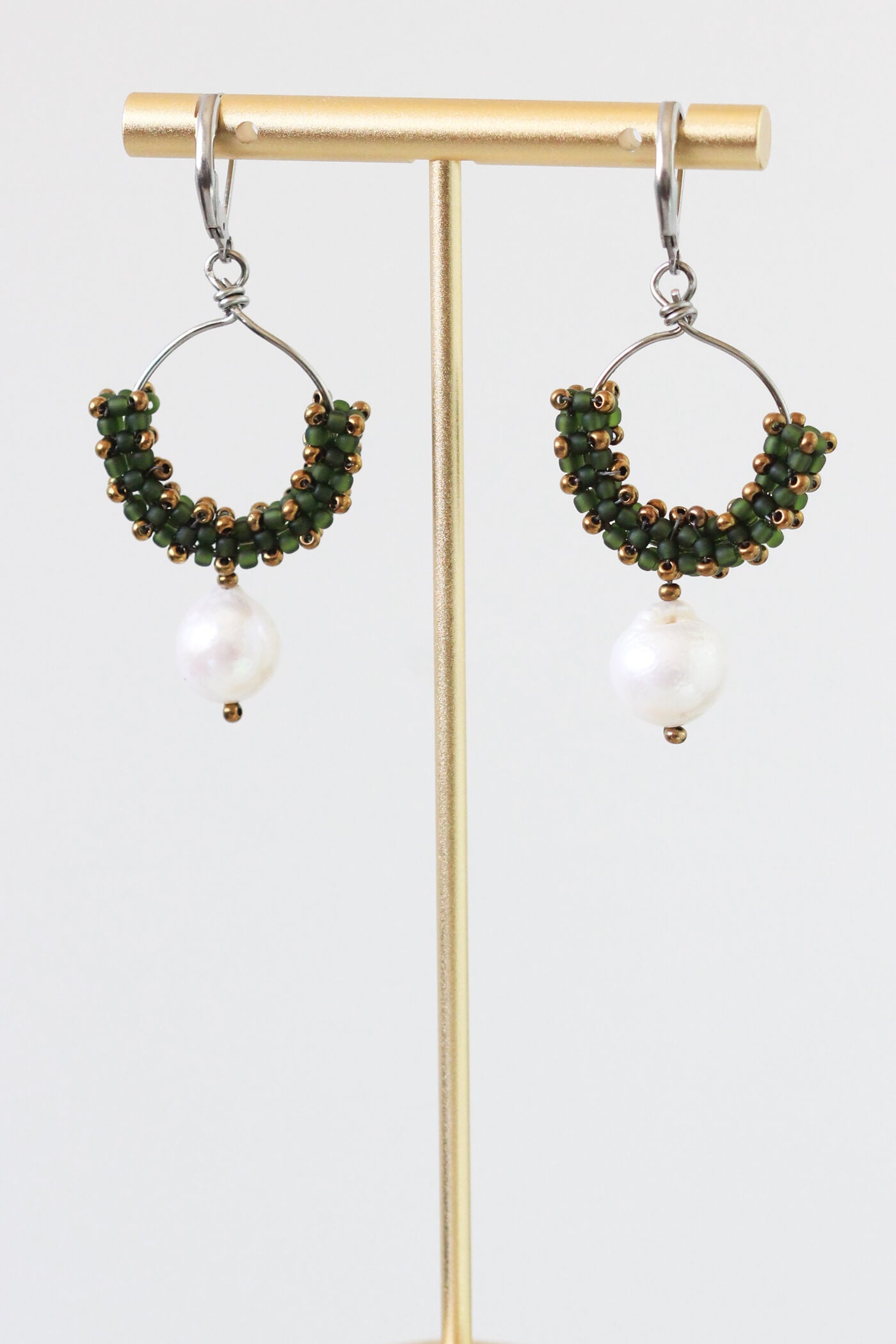 Baroque Pearl Earrings by Kaleidoscopes And Polka Dots