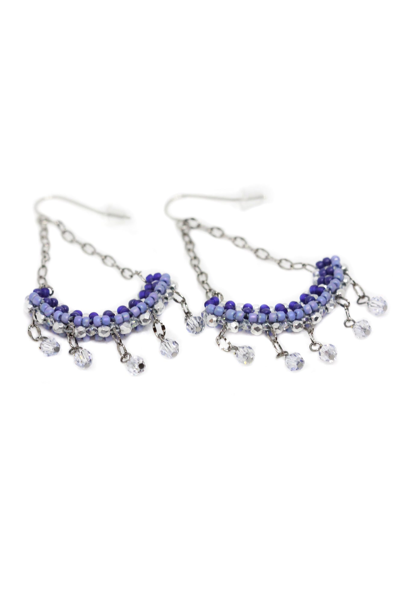 Vintage-inspired chandelier earrings that will transform any outfit from everyday lovely to fabulously glamourous. #vintageinspred #somethinblue #handcraftedjewelry #gottahaveit
