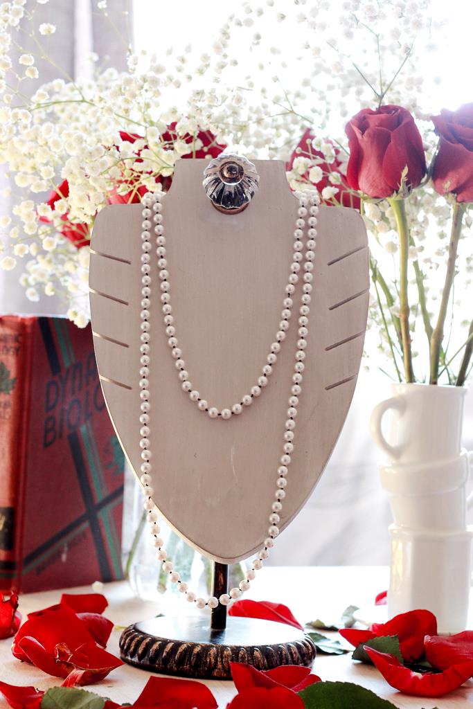 Long 1920s Pearl Necklace by Kaleidoscopes And Polka Dots