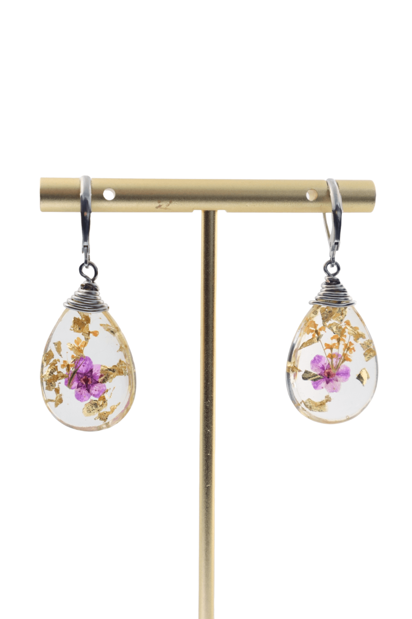 Jewelry-with-flowers---vintage-inspired-earrings---flower-jewelry---Kaleidoscopes-And-Polka-Dots