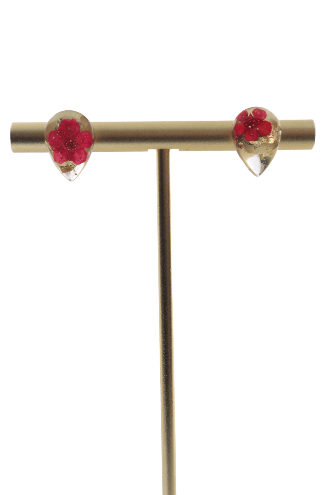 Tiny-Flower-Stud-Resin-Earrings---romantic-jewelry---flower-jewelry---Kaleidoscopes-And-Polka-Dots